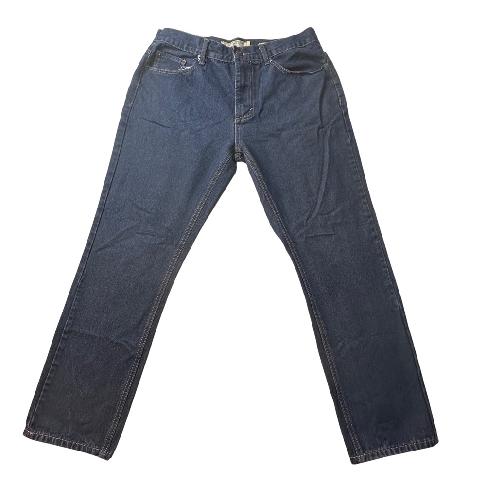 Vintage Genes 1981 Jeans Mens 36x30 (34x28) Blue Slim Fit Dark Wash Denim Pants